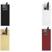 Papstar - Servietten-Tasche 1/8-Falz (Weiß)