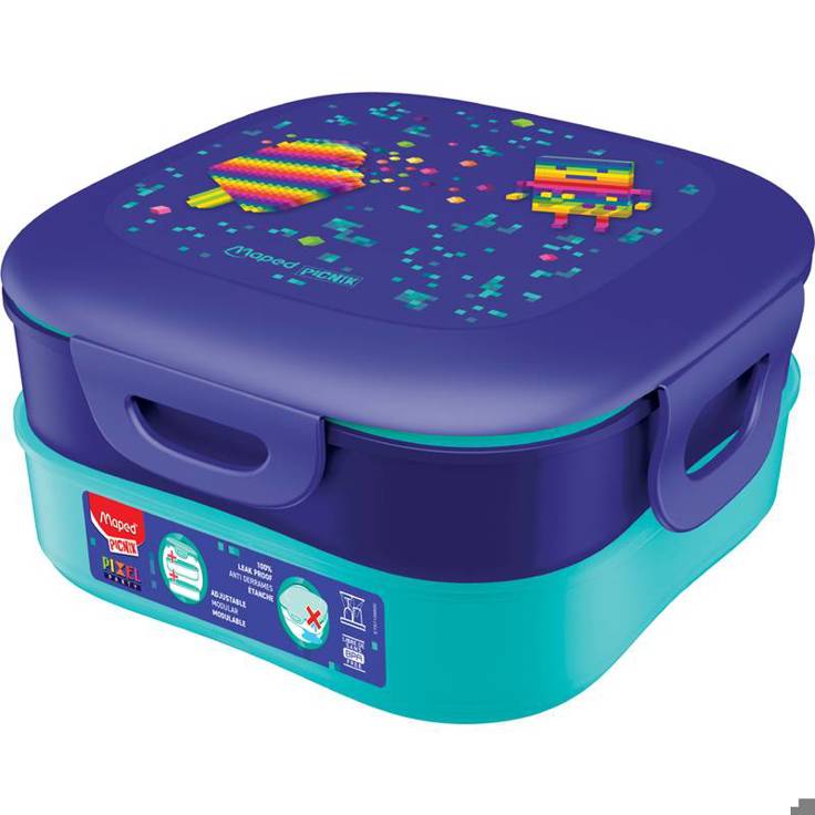 Maped - 82871098 - Brotdose KIDS CONCEPT PIXEL PARTY 3-in-1 (1,4 l)