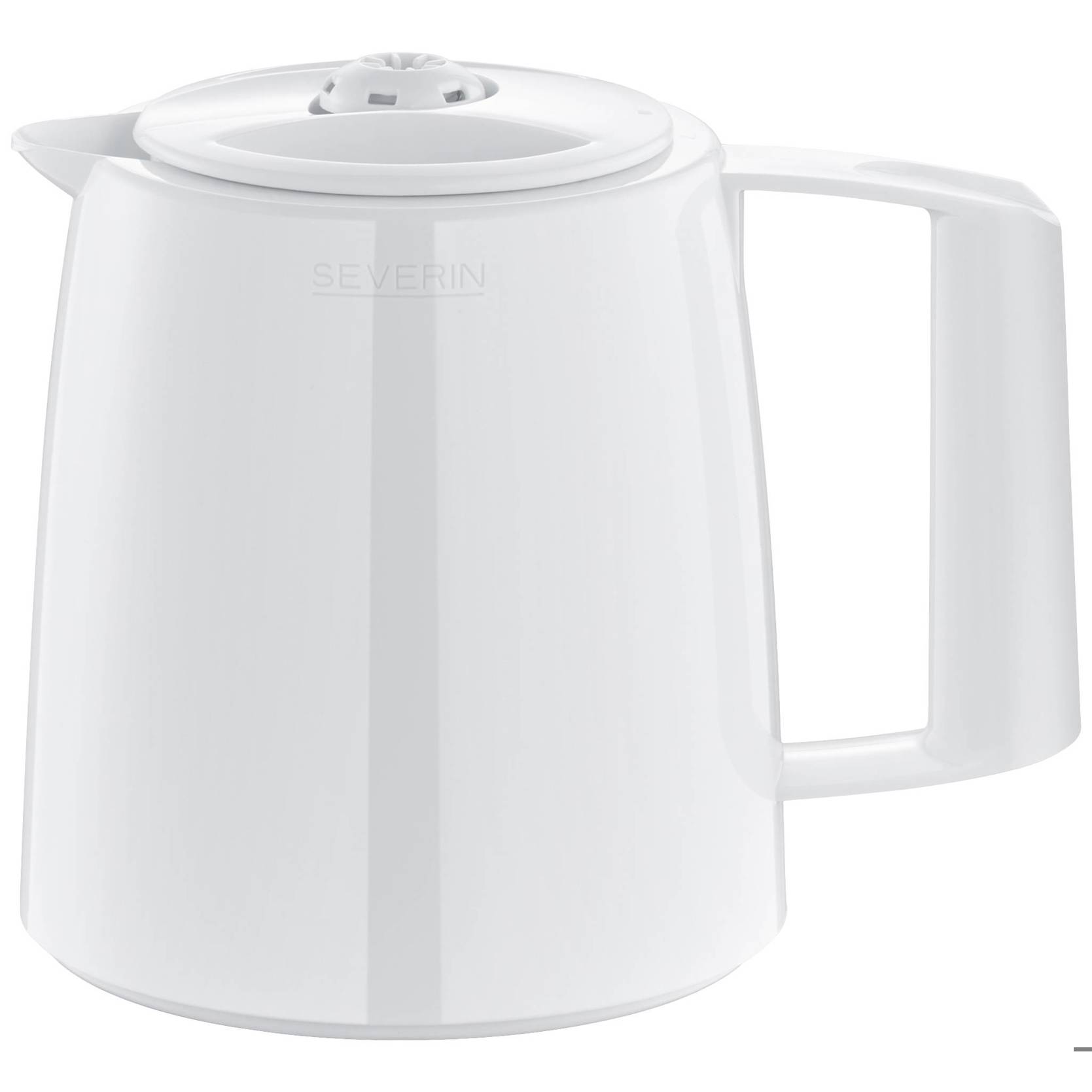 Severin - 5580 - Thermokanne Weiß 1l (Kunststoff/Glas Innen) - Kompakt