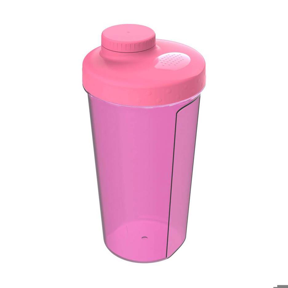 Elasto - 0,60l Shaker (transparent-pink/pink)