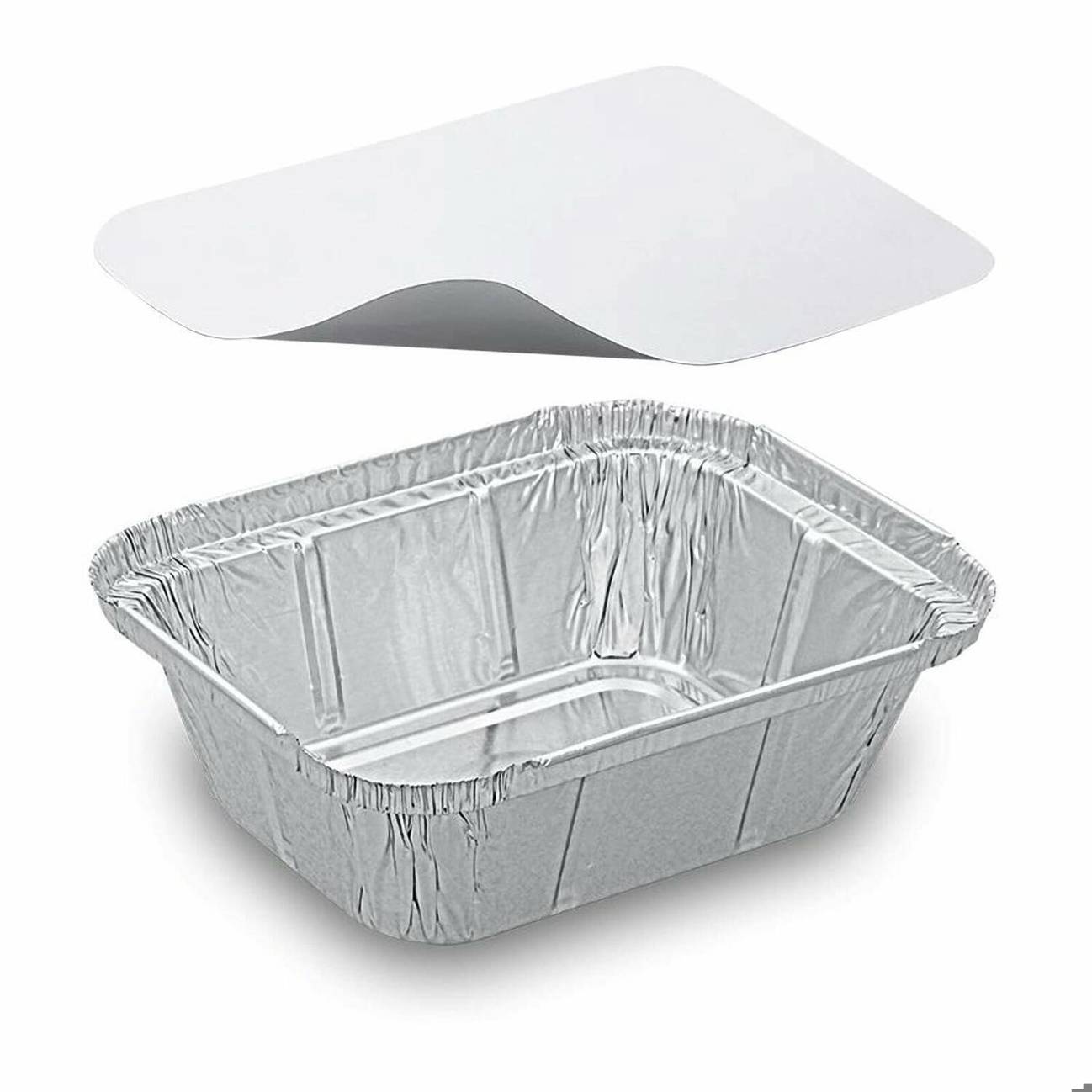 Vepatim - Alu-Servierschale (Eckig, 250 ml) mit Deckel