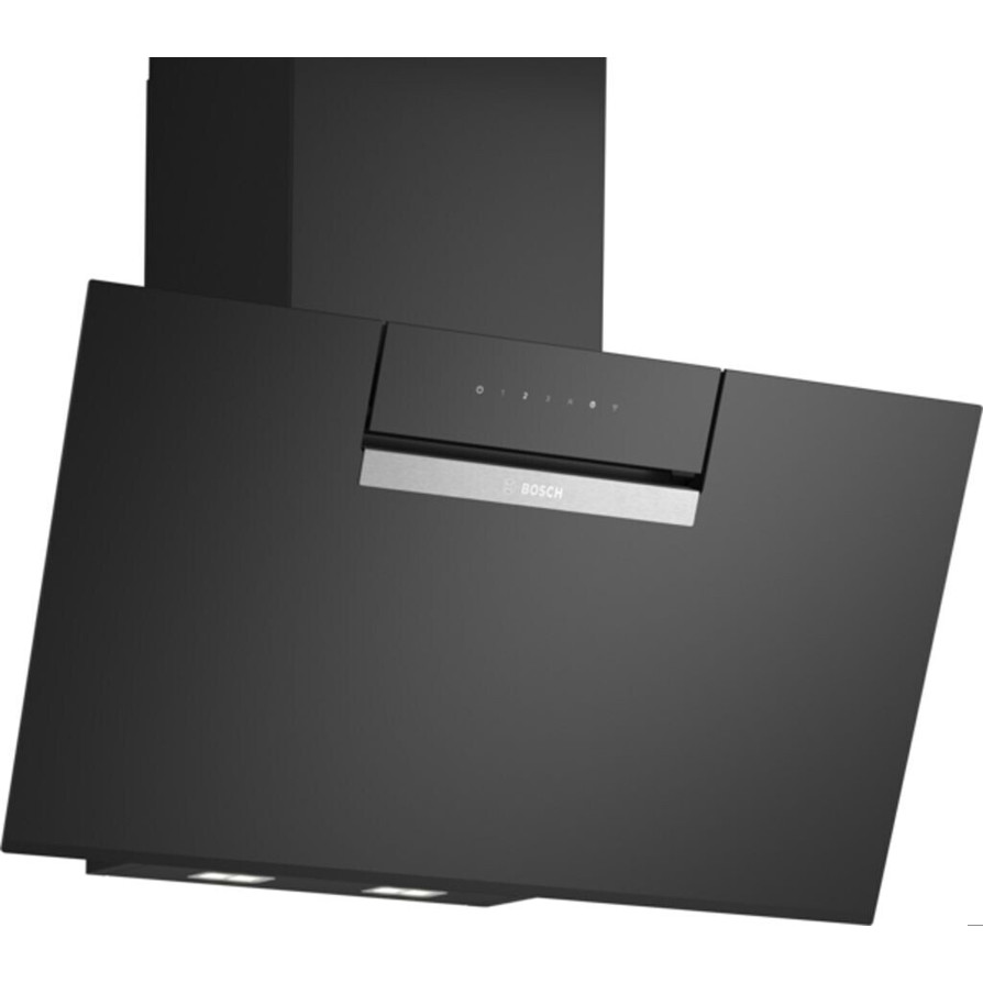 Bosch - DWK87FN60 - Wandhaube (schwarz, LED, dimmbar, WLAN-fähig, Sprachsteuerung, Intensivstufe)