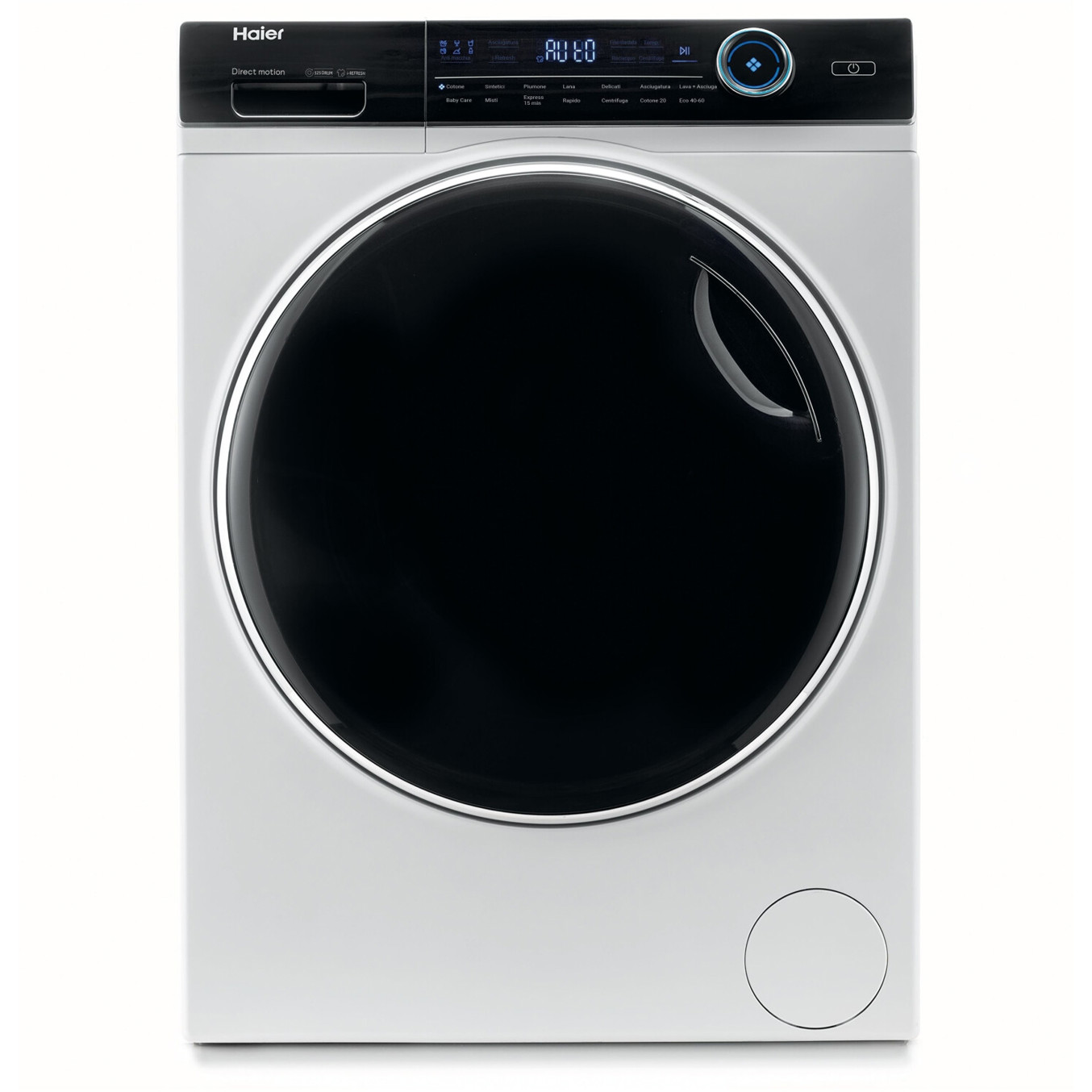 Haier - HWD80-B14979 (Weiß Frontlader Waschtrockner, 8kg Waschen / 5kg Trocknen)