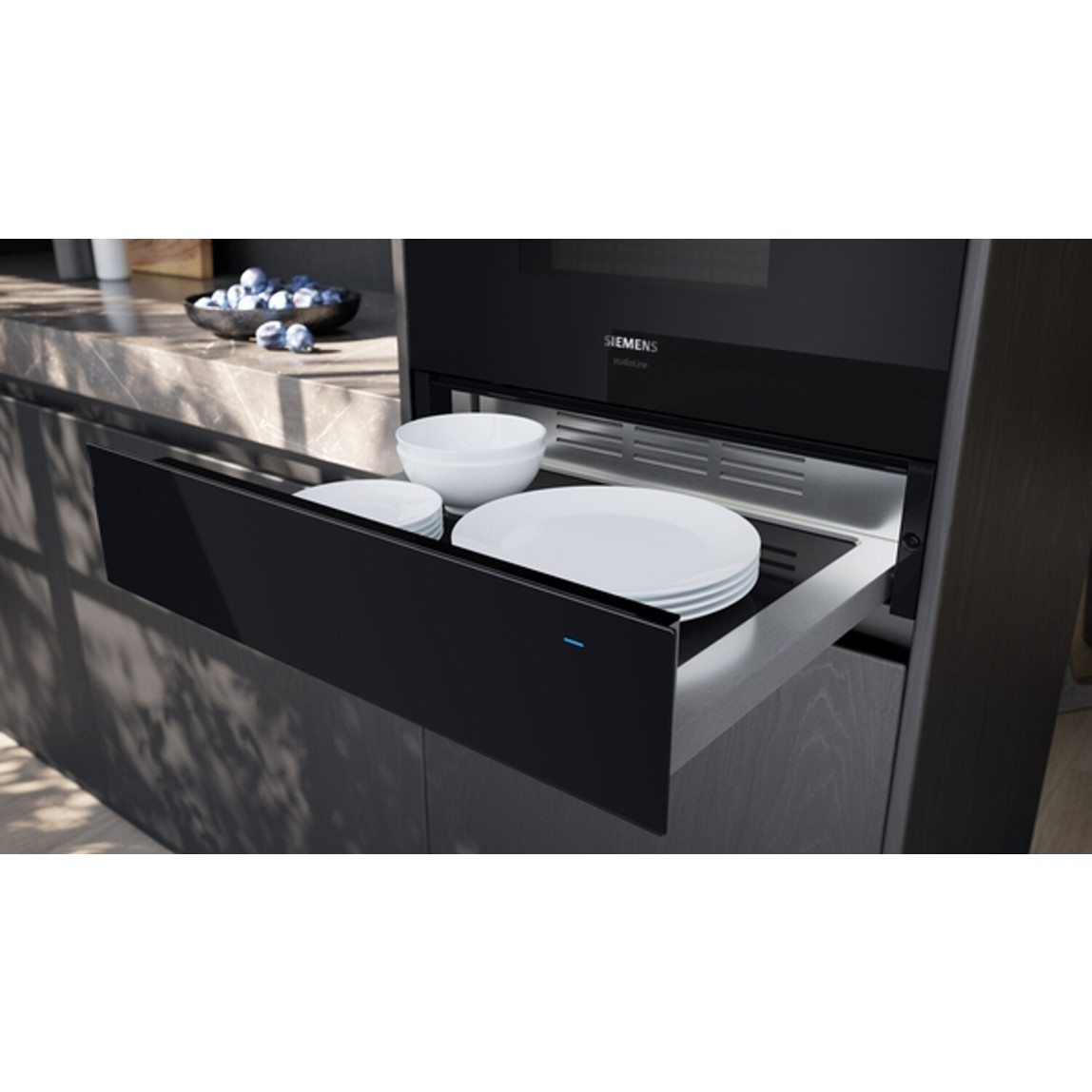 Siemens - BI910C1B1 (Wärmeschublade, 60 cm, braun/schwarz)