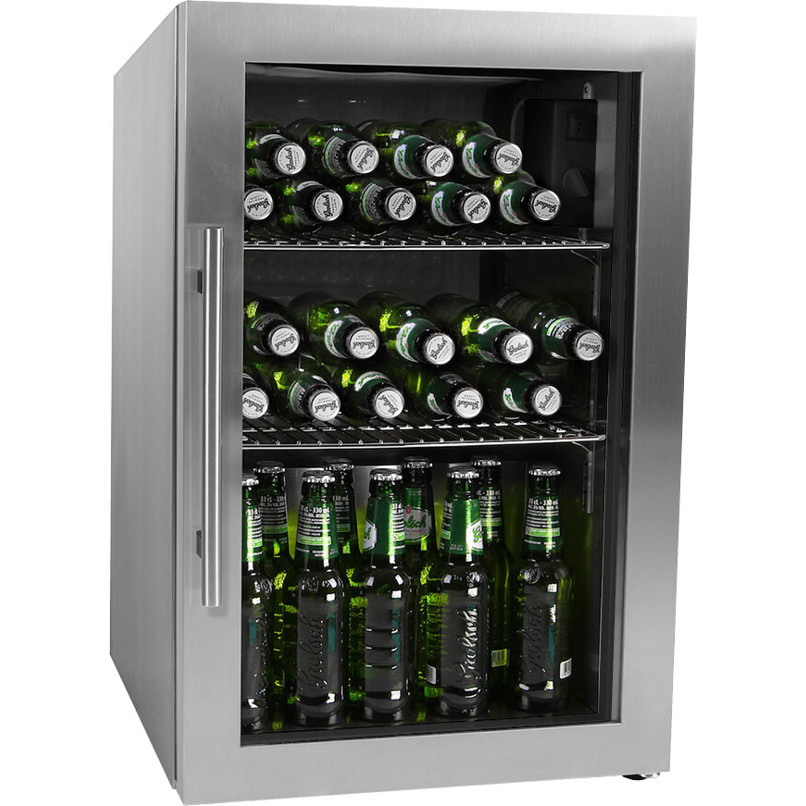 Cavin - 63 - Getränkekühlschrank silber (Edelstahl) 63L