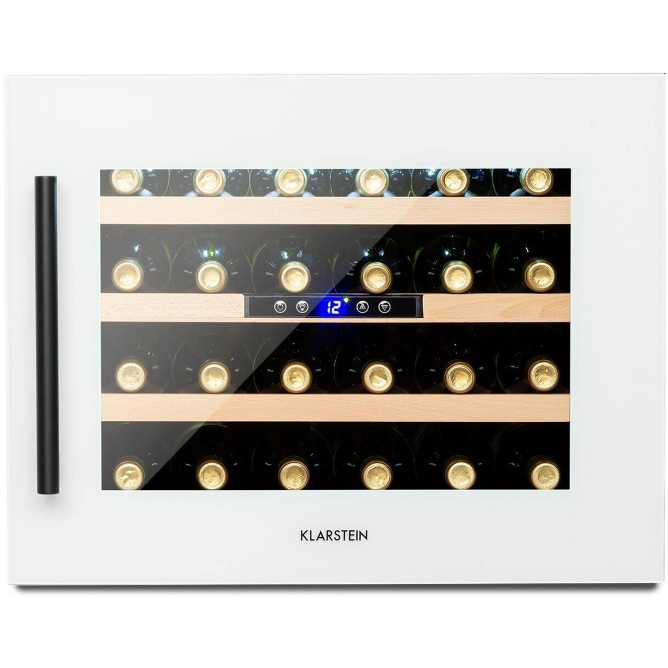 Klarstein - Vinsider 24 Built-In Uno (freistehend, 24 Flaschen, UV-Filter) weiß