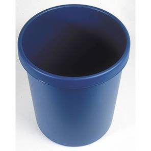 Helit - H6106134 Papierkorb rund 30l, 41cm in Blau aus Polyethylen