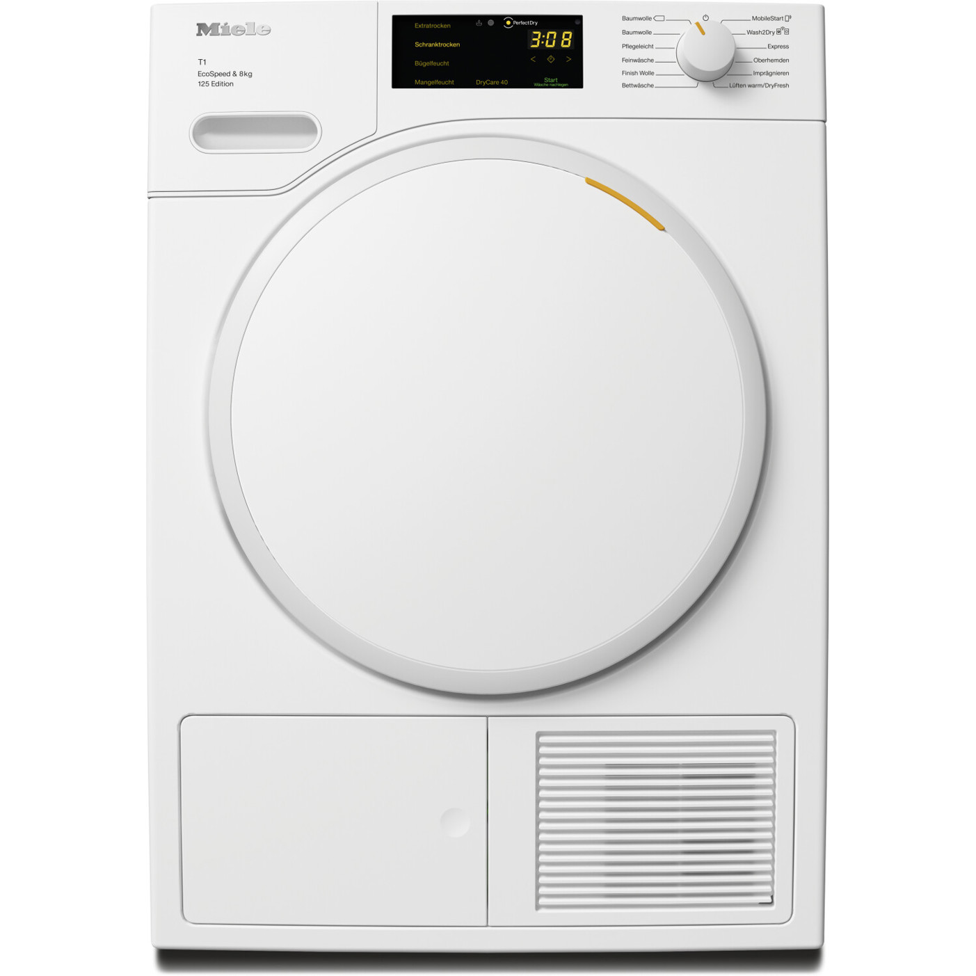 Miele - TWC660WP (Wärmepumpentrockner - weiß - 8 kg - Knitterschutz)
