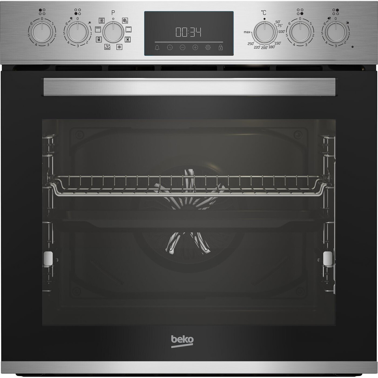 Beko - BBUM12328X (4-Zonen Glaskeramik Elektroherd mit Kindersicherung & Timer)