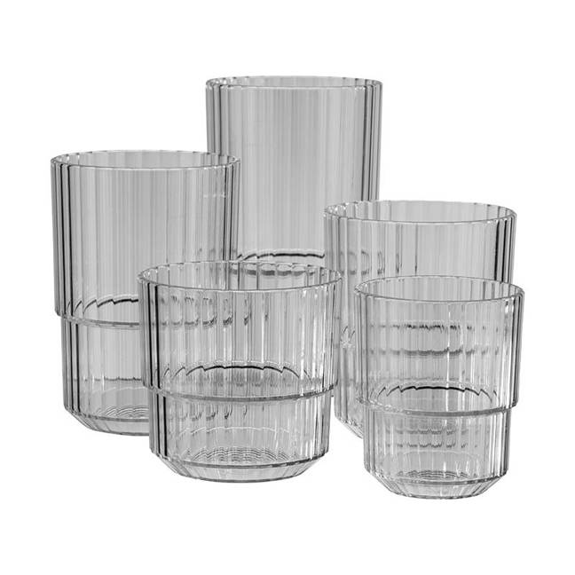 APS - 6450810 Trinkbecher LINEA - Sonstiges Leuchtmittel, 0,15 Liter, French Grey