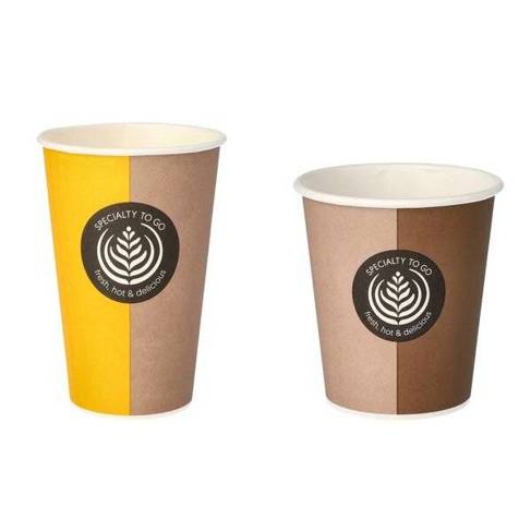Papstar - 0,2 l - Hartpapier-Kaffeebecher "Coffee To Go" (1 Stück)