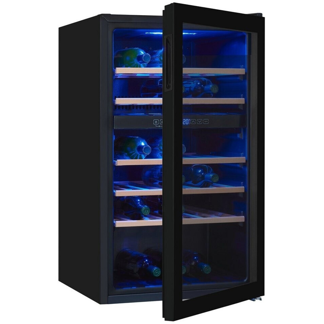 Exquisit - WS2-45-GTE-160G (2 Zonen Weinkühlschrank) - freistehend, schwarz, LED-Beleuchtung