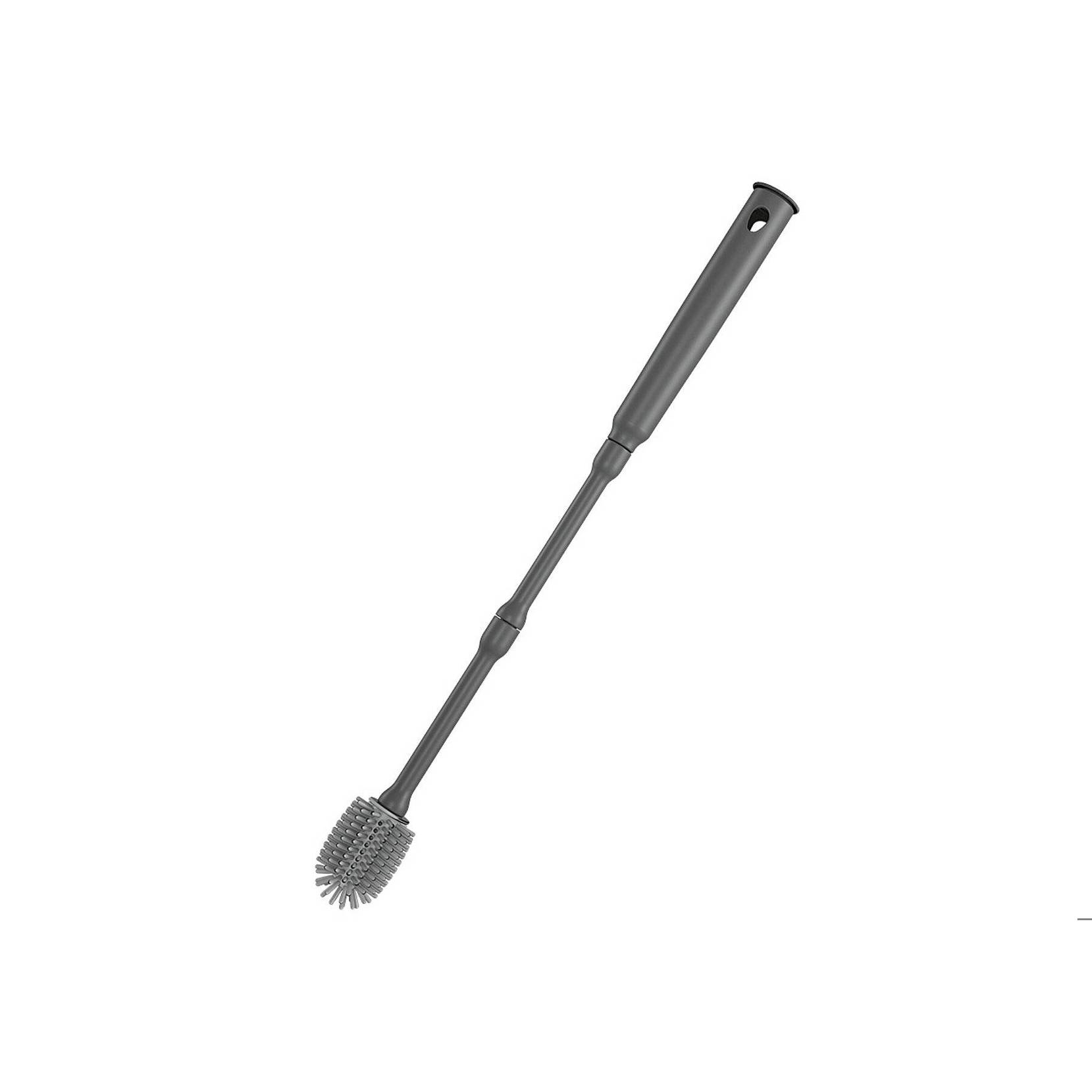 Metaltex - Brush-Up Flaschenbürste (verstellbar, 30-40cm, Silikon, grau) - Ideal für 1St. Inhalt