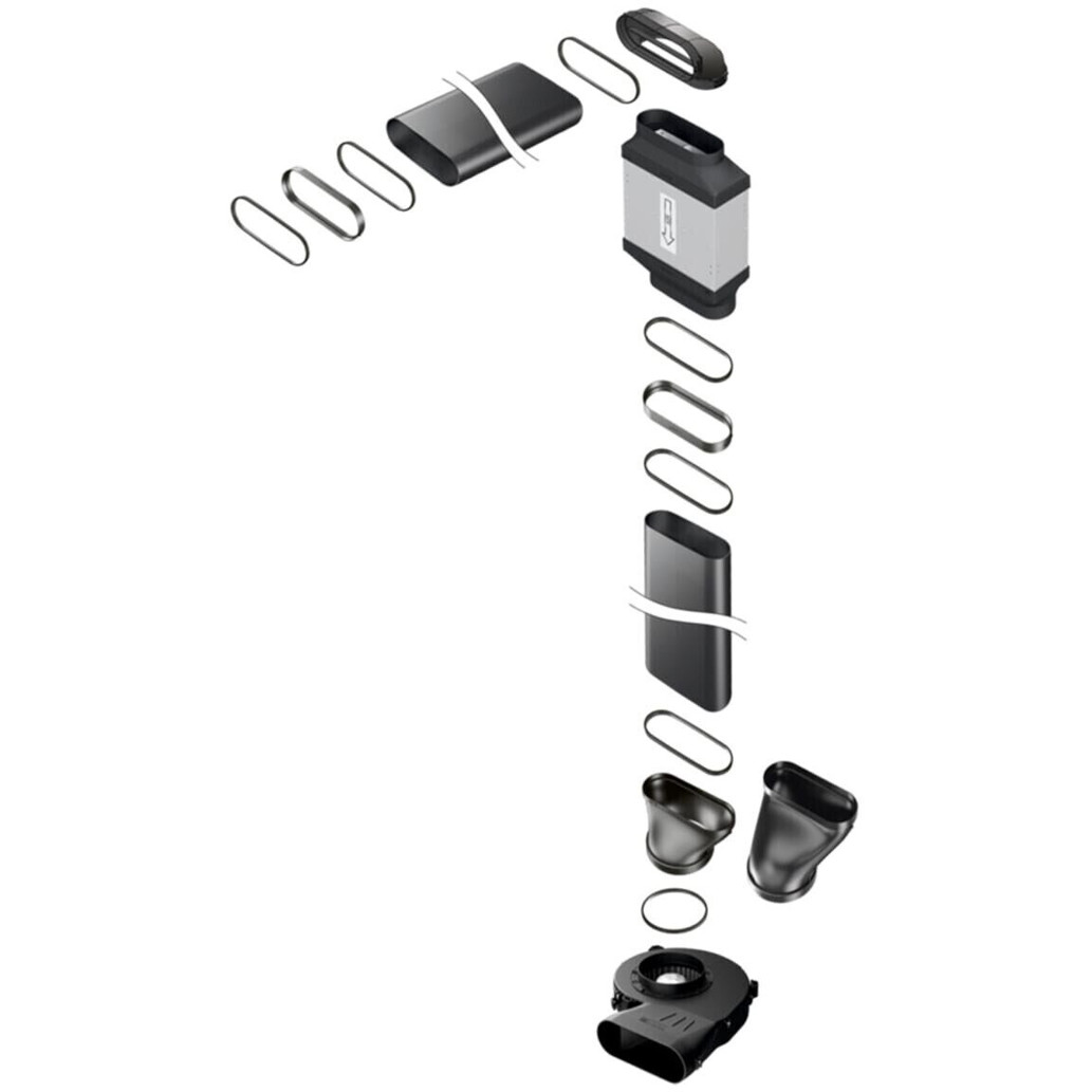 Bora - UESDFSL - Universal Ecotube Dunstabzugrohr-Zubehör Set (inkl. USDF und ULS)