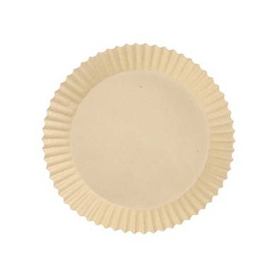 Papstar - 100 - Backpapiere für Heißluftfritteusen/Airfryer (Ø 16 cm) (Papier, Braun)