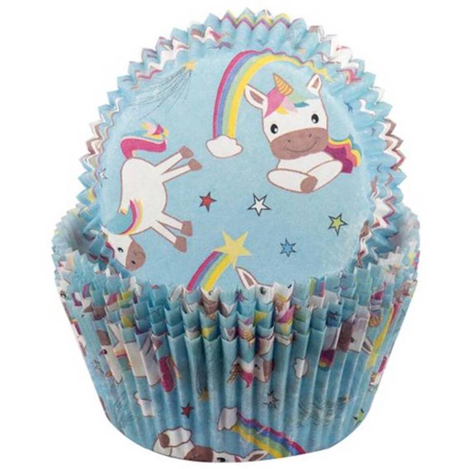 Dekorativ Demmler - Einhorn Muffin Backförmchen (60er Packung, Inhalt: 1St.)