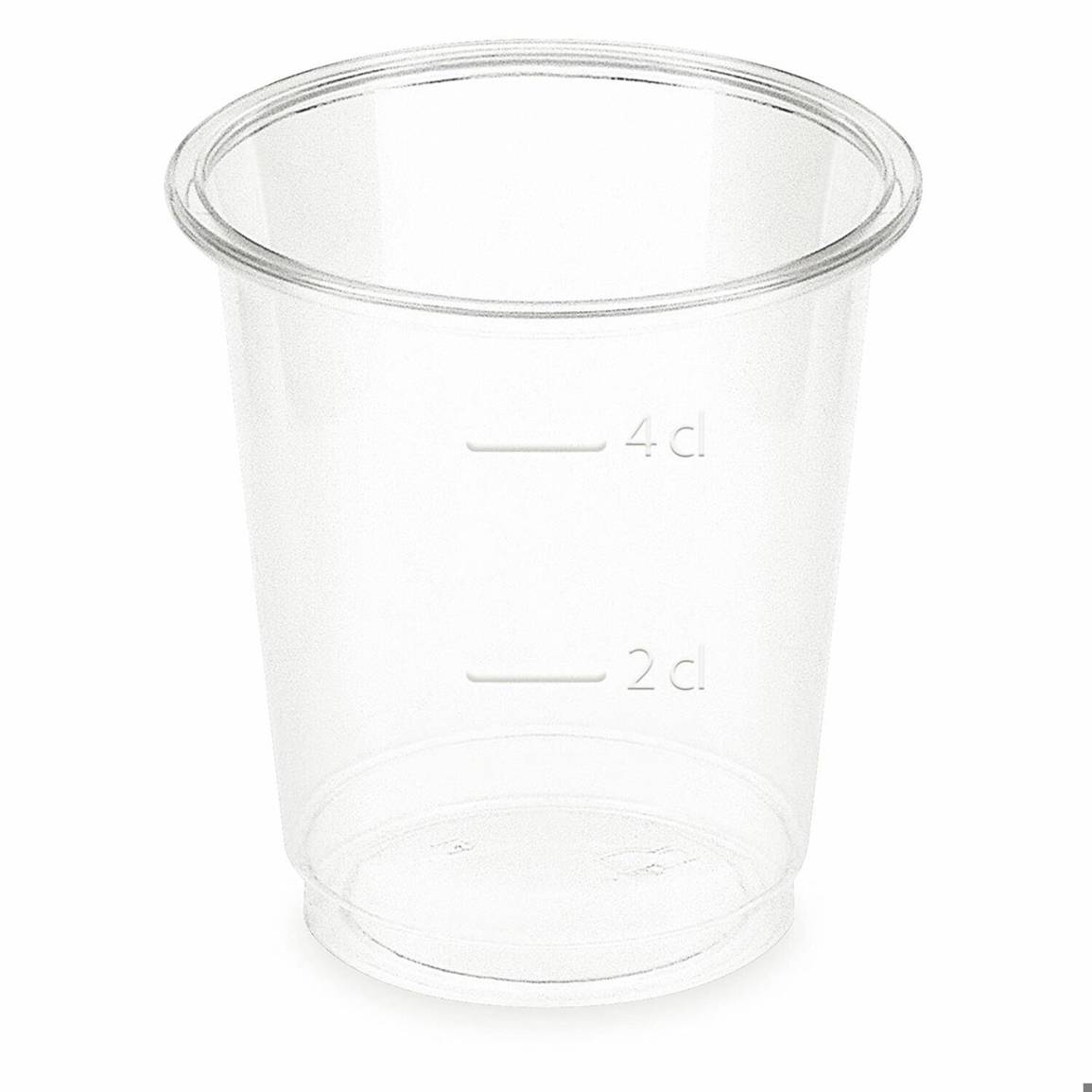 Vepatim - BIO Schnapsbecher glasklar 2 cl / 4 cl 20 ml 40 ml Biokunststoff PLA