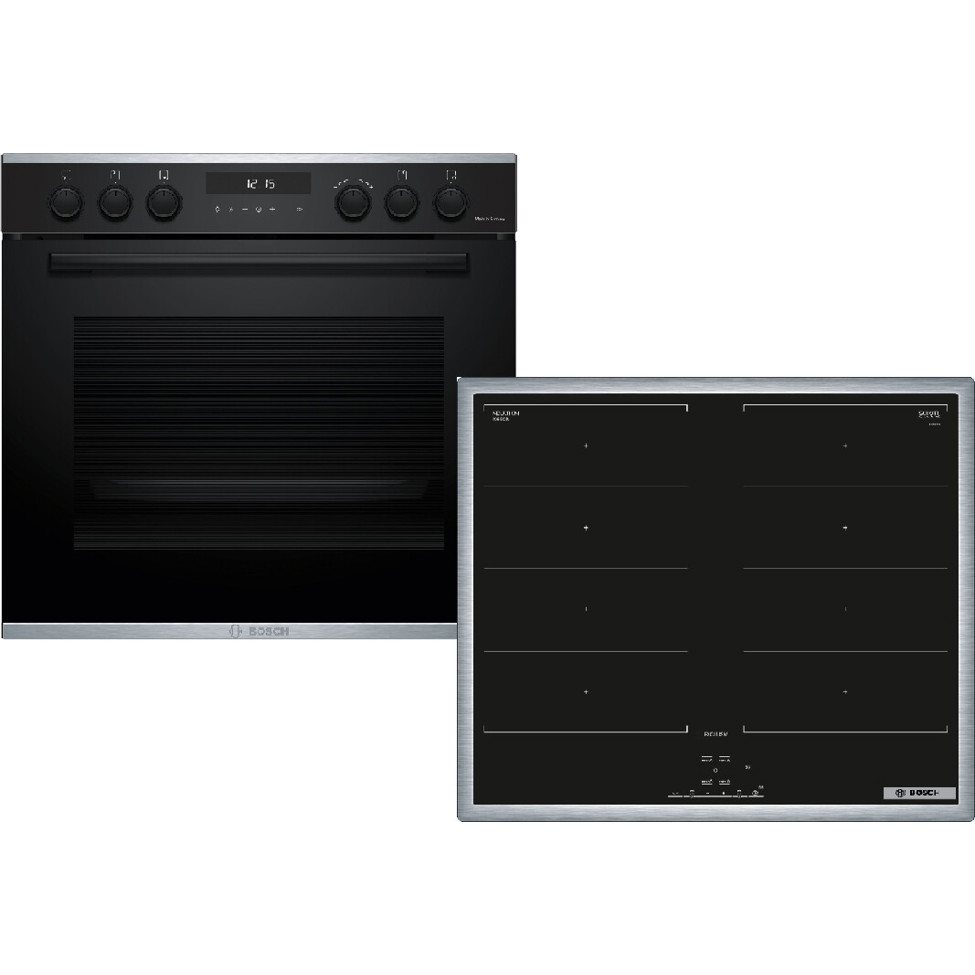 Bosch - MKH63FP3 - Serie 6 Induktionskochfeld Herd-Set mit Flexi/Vario Induktionszone