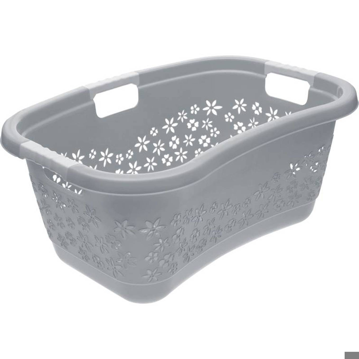 Keeeper - Wäschekorb 50L (Ergonomisch, Luftdurchlässiges Dekor, Anti-Rutsch-Softgriffe)