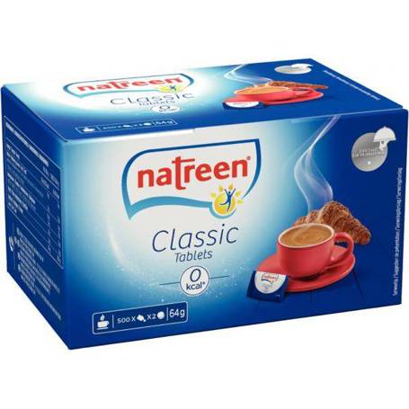 HELLMA - Süßstoff-Tabletten, 500 Tabletten à 2 Tabletten (Inhalt: 1kg)