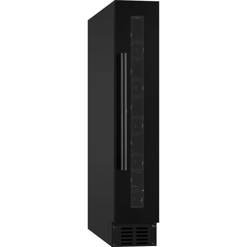 mQuvée - 700 15S - Anthracite Silver WineCave (Unterbau, 37 dB, 10 Flaschen, Glastür)