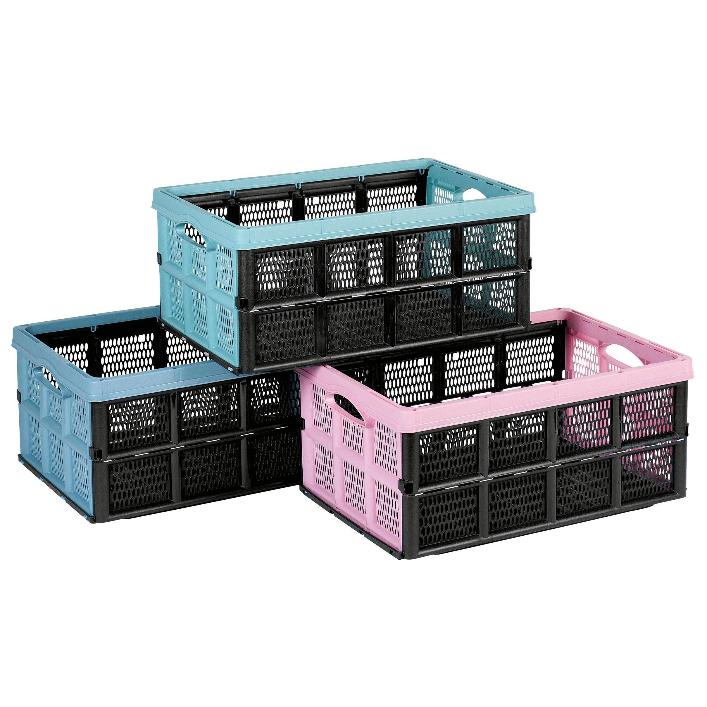 CENTI - 32L Klappbox (51x34x23cm, Mehrfarbig, Polypropylen) mit 1St. Inhalt