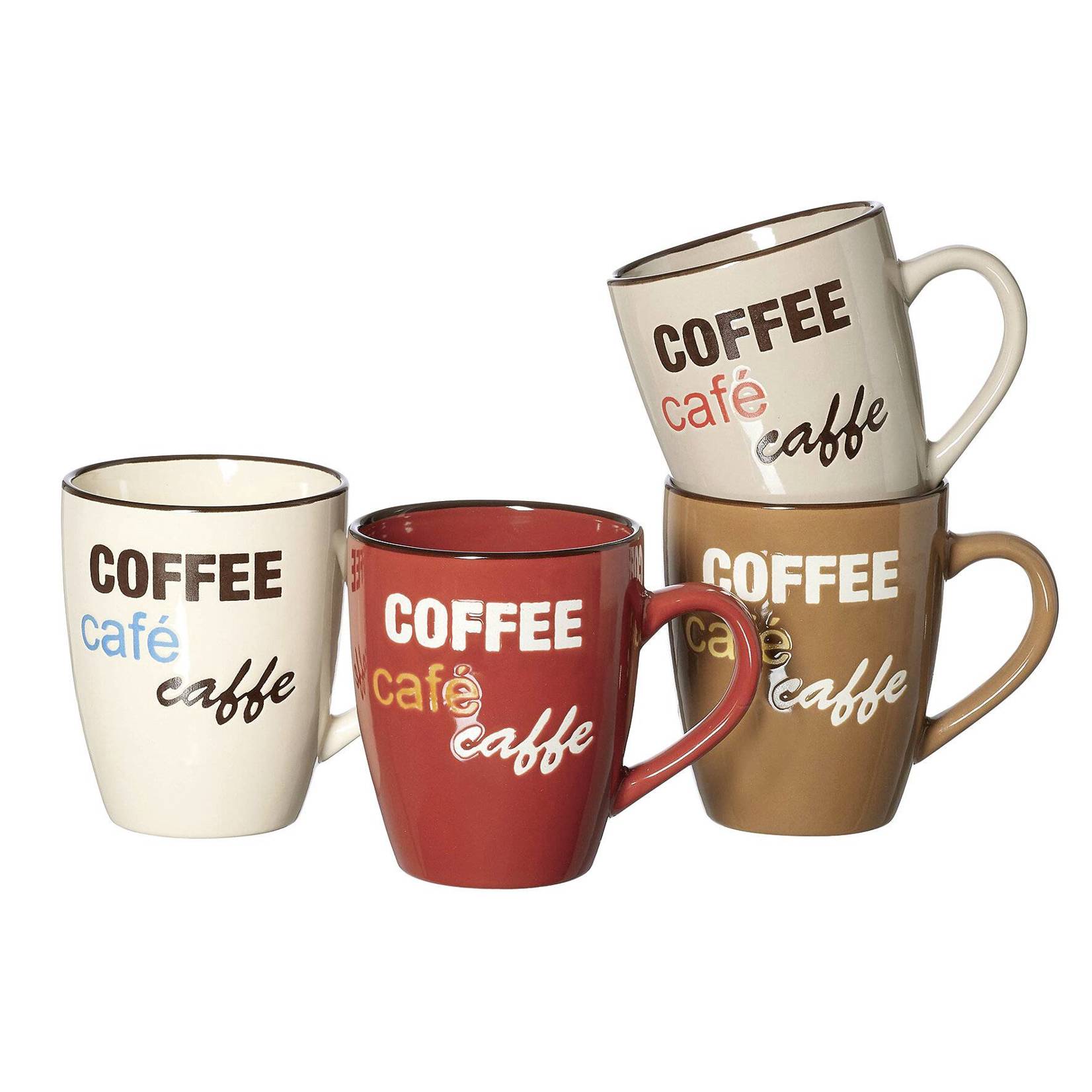 Ritzenhoff & Breker - Kaffe-Serie Coffee Talk (4er Set) Jumbotasse 570 ml - Coffee
