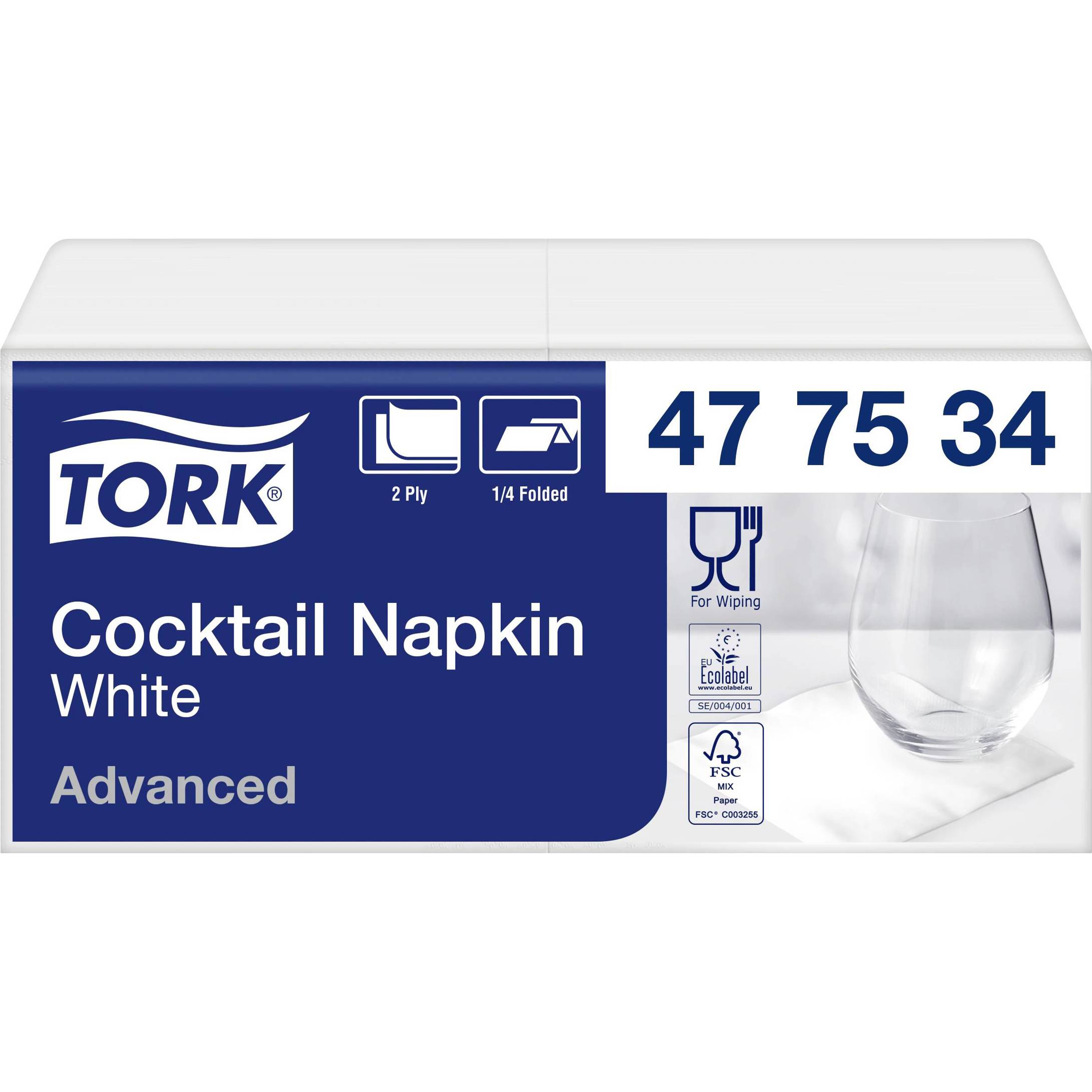 TORK - 477534 (2lagig Weiß Papierserviette) - 2400St.