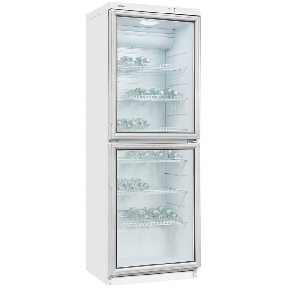 Exquisit - GKS350-2 - Freistehender Getränkekühlschrank mit Glastür (60 cm Breit, 320 Liter)