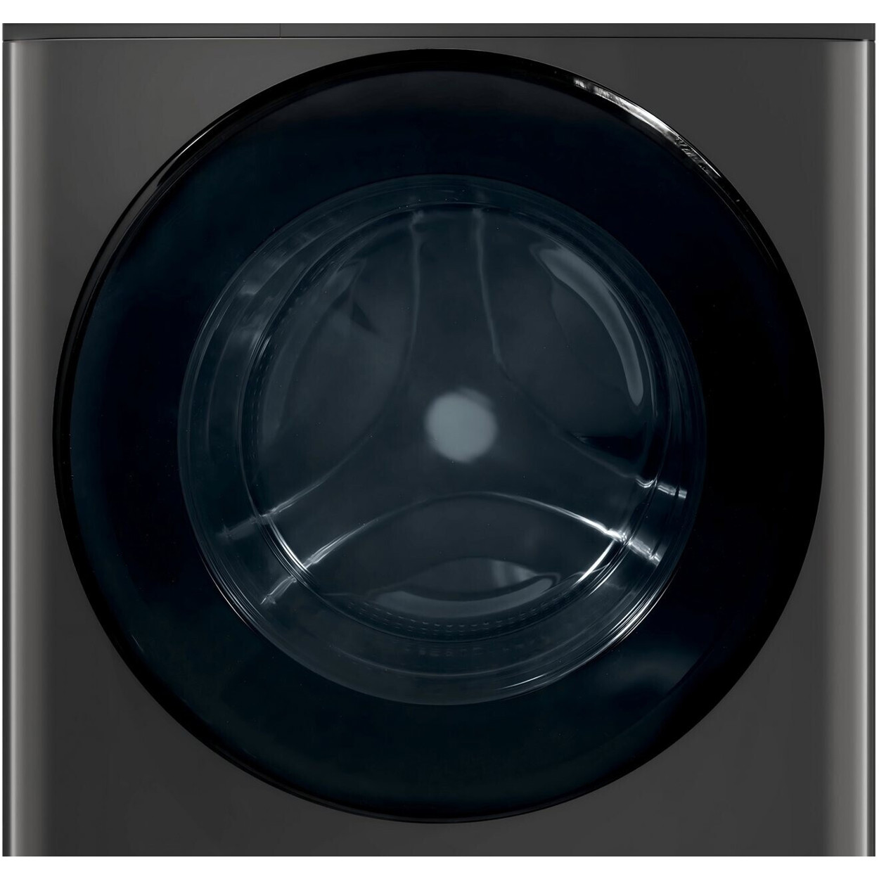 PKM - WT8+5BEG - Freistehender Waschtrockner (8kg Waschen, 1.5kg Trocknen) - Frontlader, Edelstahl Trommel, LED Display, Programm-Drehknopf & TouchControl, Anthrazit/schwarz