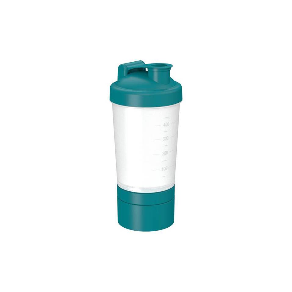 Elasto - Pro 2+ Shaker "Protein" - 0,40 l Transparent/Teal