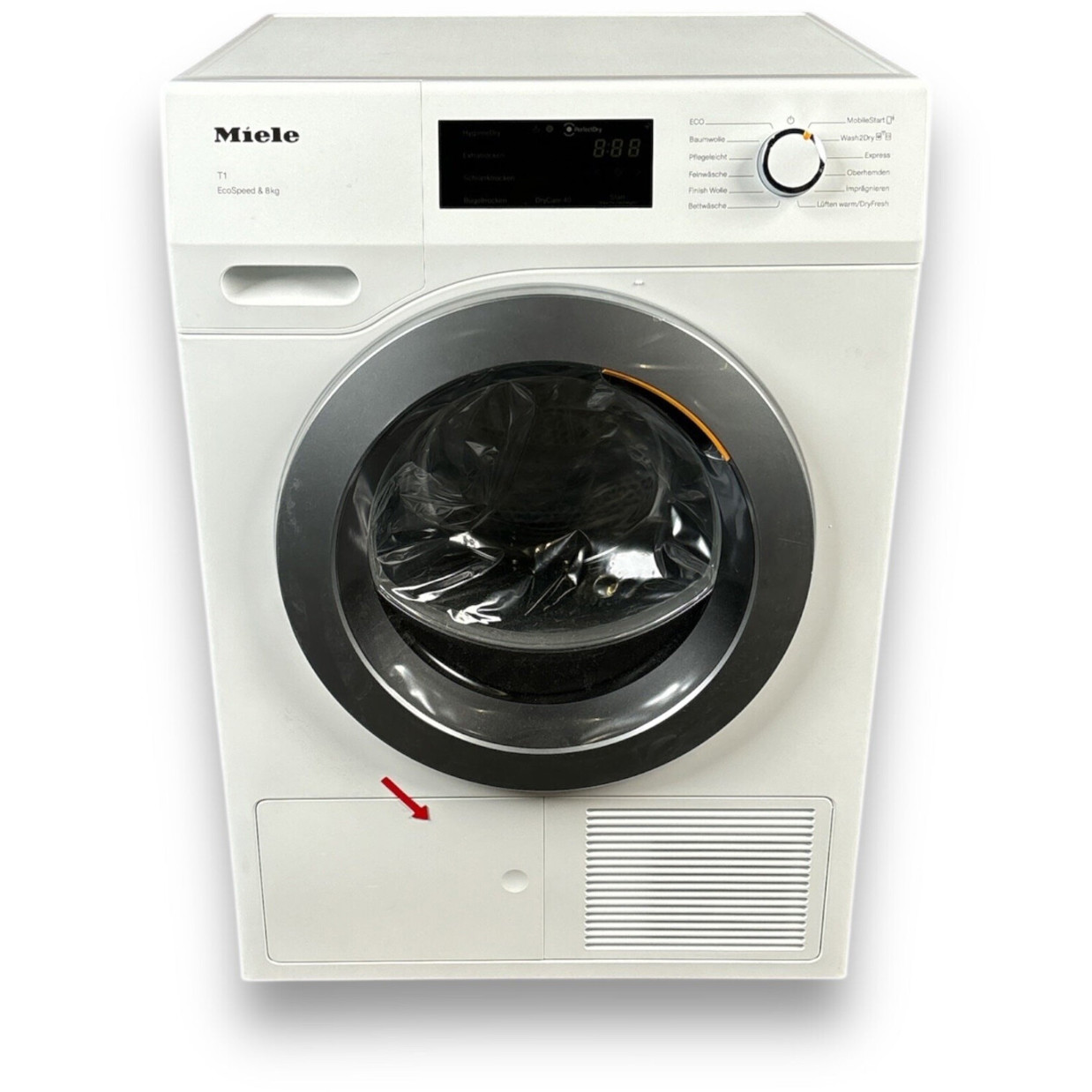 Miele - TCF 770 WP, Wärmepumpentrockner (Frontlader), freistehend mit Touch Control, für 3-4 Personen, weiß