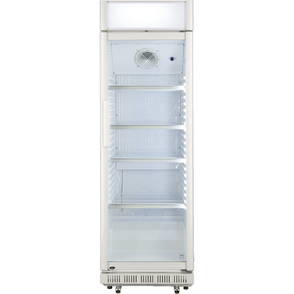 Metro Professional - GSC2360C Getränkekühlschrank (weiß, Glas, Glastür, Umluftkühlung, mit Schloss)