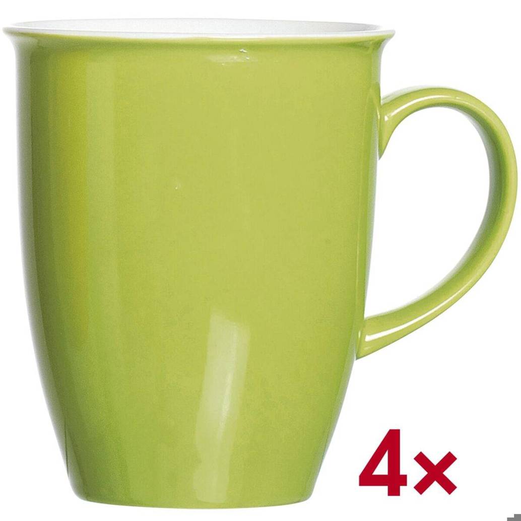 Ritzenhoff & Breker - Doppio (Grün Porzellan Kaffeebecher-Set, spülmaschinenfest, 320ml)