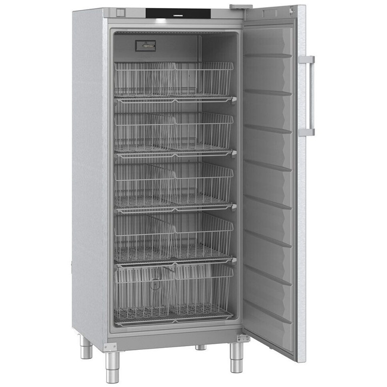 Liebherr - FFFCsg 5501 - Edelstahl Gewerbekühl- und Gefrierschrank (Wechselbarer Türanschlag) - Silber - Mit Temperaturanzeige & Manuelle Abtauung