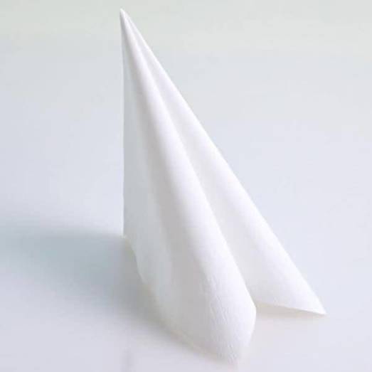 Hygostar - 40x40cm - Eleganza 3-lagig 1/4 Falz Servietten (250St., weiß)