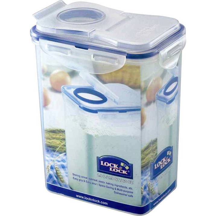 LOCK & LOCK - Classic Aufbewahrungsbox (151 x 108 x 190 mm) - 100 % Luftdicht, Cleveres Design für Frische mit 1,8 L Volumen
