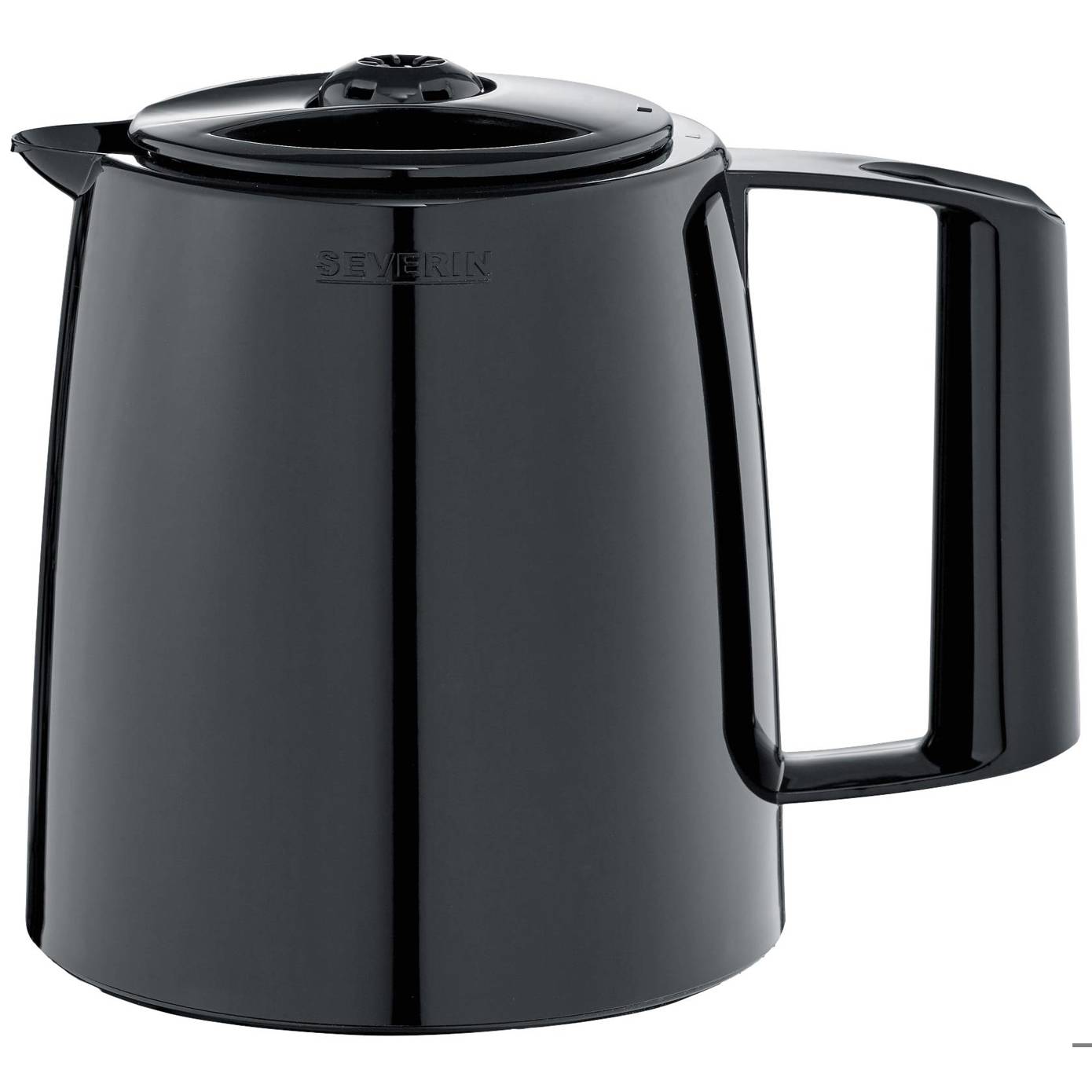 Severin - 5581 Thermokanne (Schwarz, 1l Kunststoff/Glas) - Kompakt und Robust