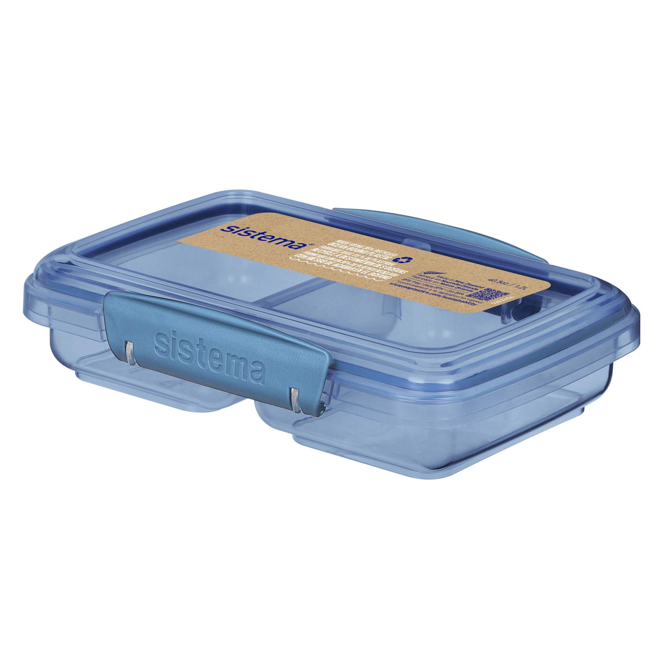 Sistema - Small Split 350 ml (Leichte, Recycelte Lunchbox für Unterwegs)