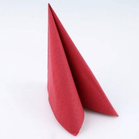 Hygostar - Eleganza - 2-lagige, 1/4 gefaltete Servietten (40x40cm) - Bordeaux
