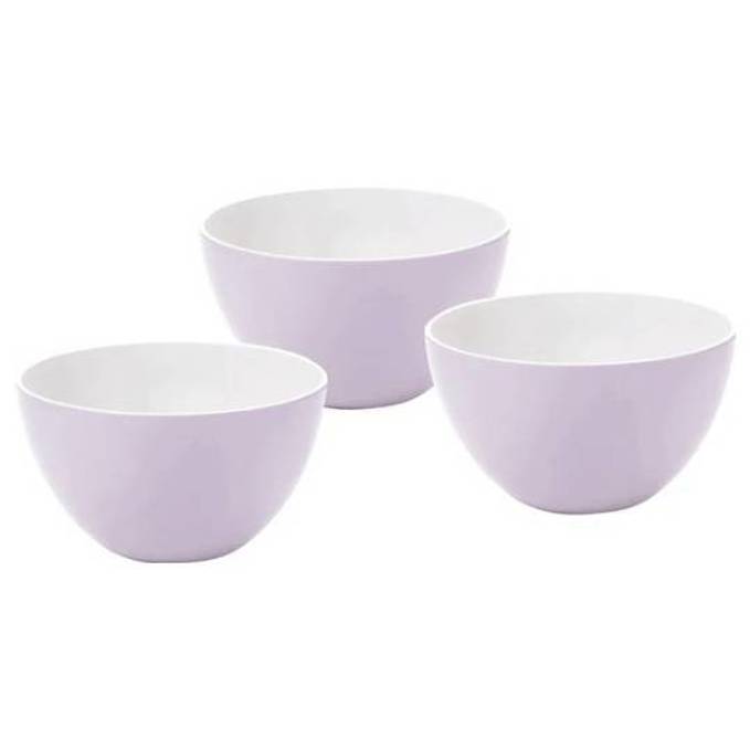 Qdesign - 190-048 (Salatschüssel Set) - Melamin Lavendel