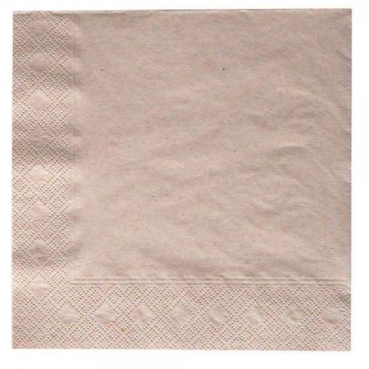 Hygostar - RC Servietten (2-lagig, 24x24cm, natur) - VE=200 Stück
