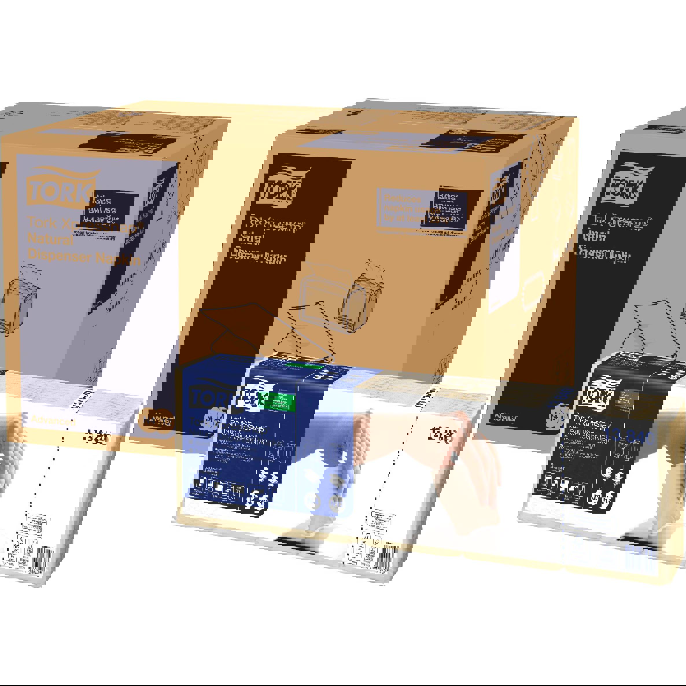 TORK - 13840 - Xpressnap® Papierserviette Natur (8 St. / 9000 St.)