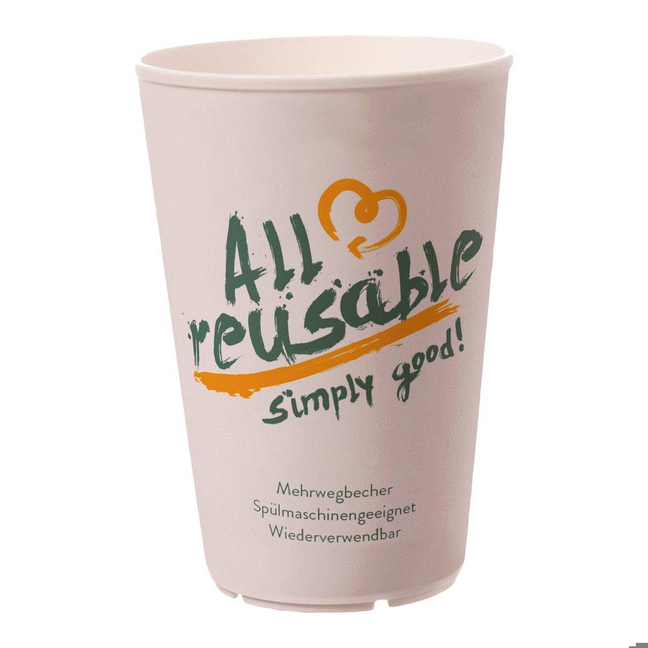 Vepatim - 50x Mehrweg Heißgetränkebecher (Kaffeebecher) Coffee to Go "All Reusable" | 300 ml