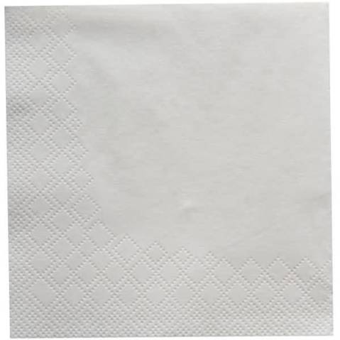 Hygostar - 24x24cm Cocktail-Servietten (3-lagig, 1/4 Falz, VE=250 Stück, weiß)