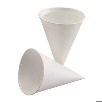 Papstar - 200 Spitzbecher | Zuckerrohrpapier 120 ml Ø 7,5 cm (Weißer Zuckerrohr Becher)