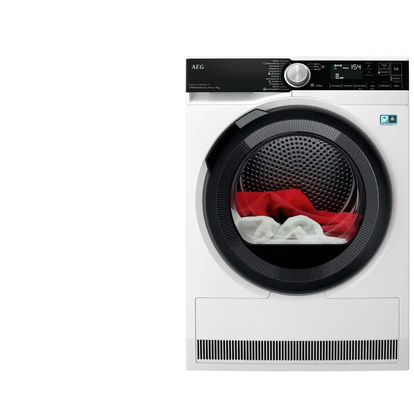 AEG - TR9W80690 (Wärmepumpentrockner) - Inverter Motor, LED Display, 9kg Füllmenge, Smarthome-Funktionen, Trommelbeleuchtung