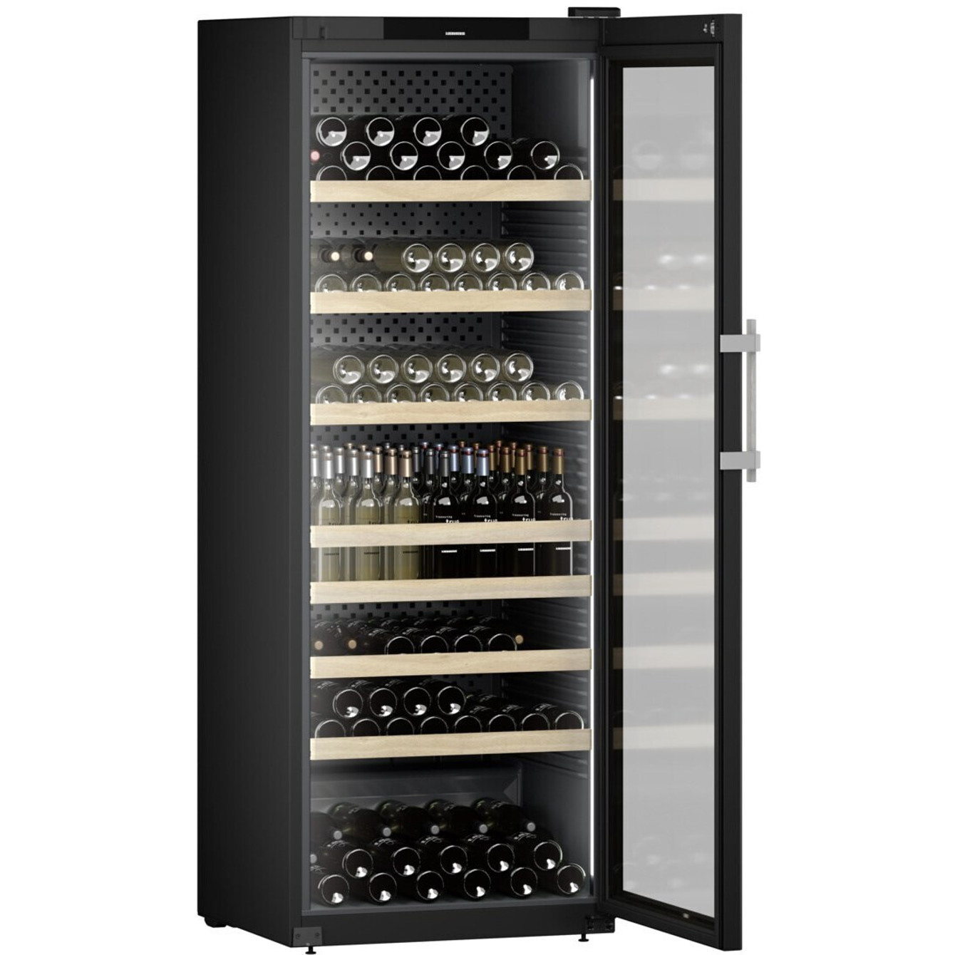 Liebherr - WFbli 7741-20 (Freistehend) Weinklimaschrank (Schwarz) mit Glastür und UV-Filter