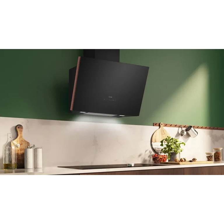 Neff - D88IAN2Y5 Wandhaube Kopffreihaube (schwarz, Touch-Control, LED, WLAN, Sprachsteuerung, dimmbar, 79 cm)