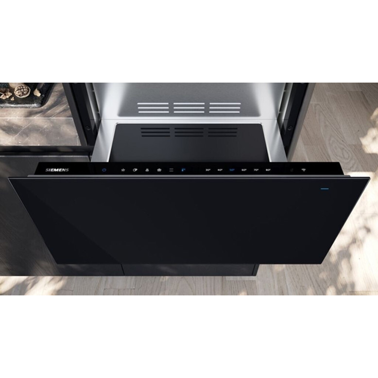Siemens - BI710D1B1 - Smarte Wärmeschublade (WLAN, 59,4 cm Breite, silber/schwarz)